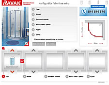 Konfigurátor atypických zástěn RAVAK