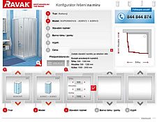 Konfigurátor atypických zástěn RAVAK