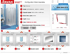 Konfigurátor atypických zástěn RAVAK
